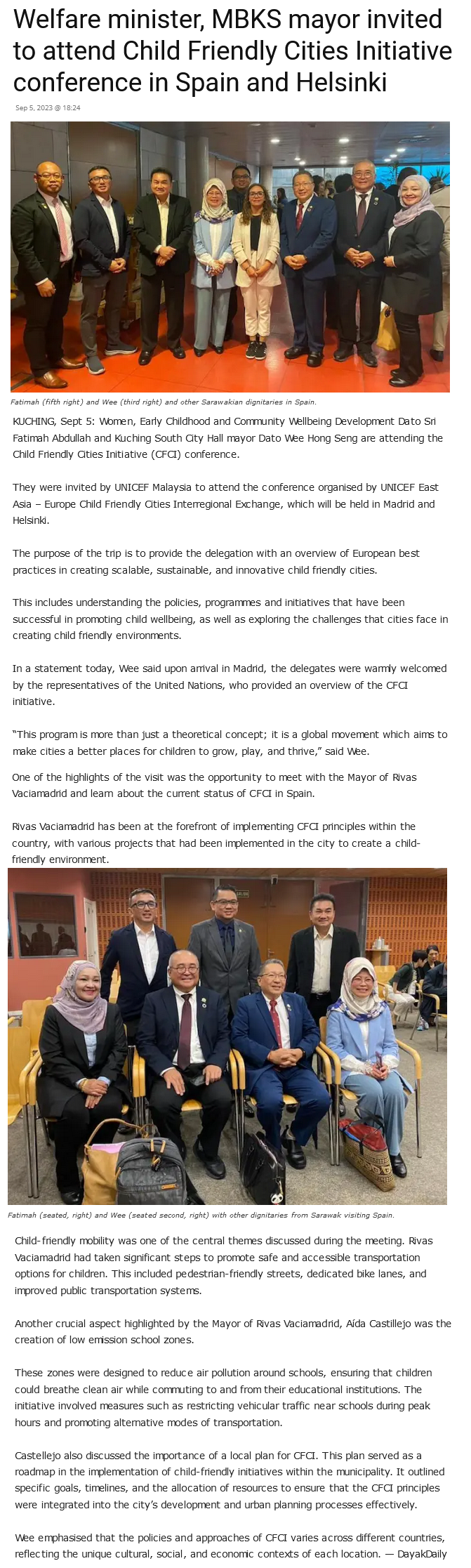News - Official Website of Council of the City of Kuching South