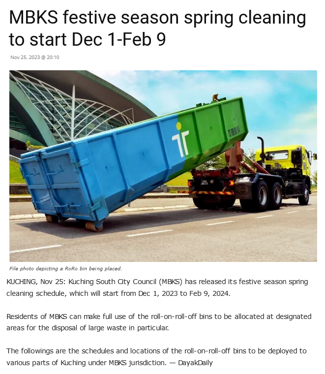 News - Official Website of Council of the City of Kuching South