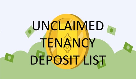 Unclaimed Tenancy Deposit List