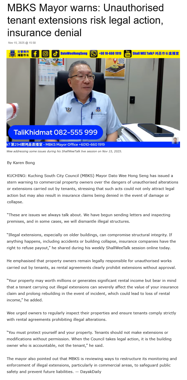 News - Official Website of Council of the City of Kuching South
